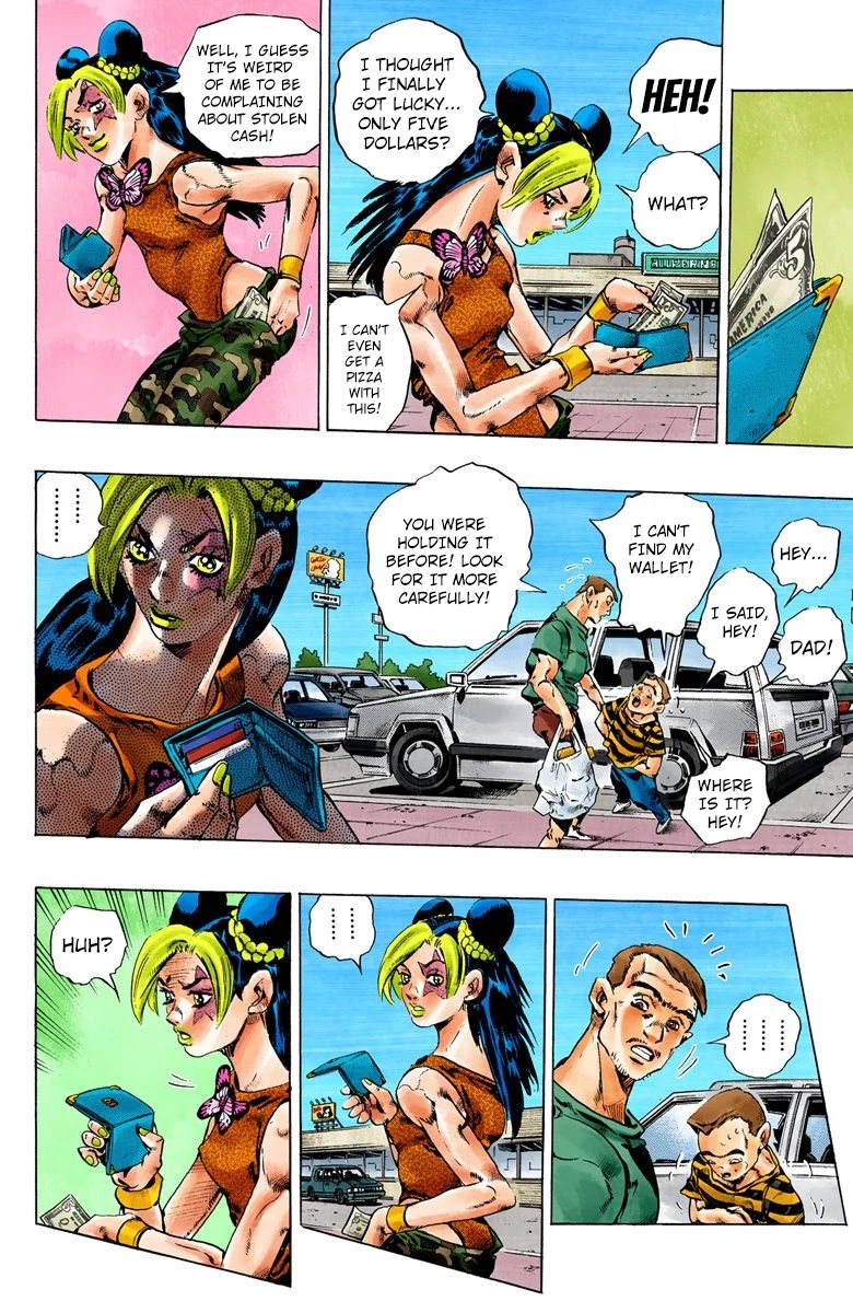 JoJo's Bizarre Adventure Part 6 - Stone Ocean (Official Colored) Chapter 75 page 9 - Chapter 75: Father: Jotaro Kujo; Daughter: Jolyne Cujoh