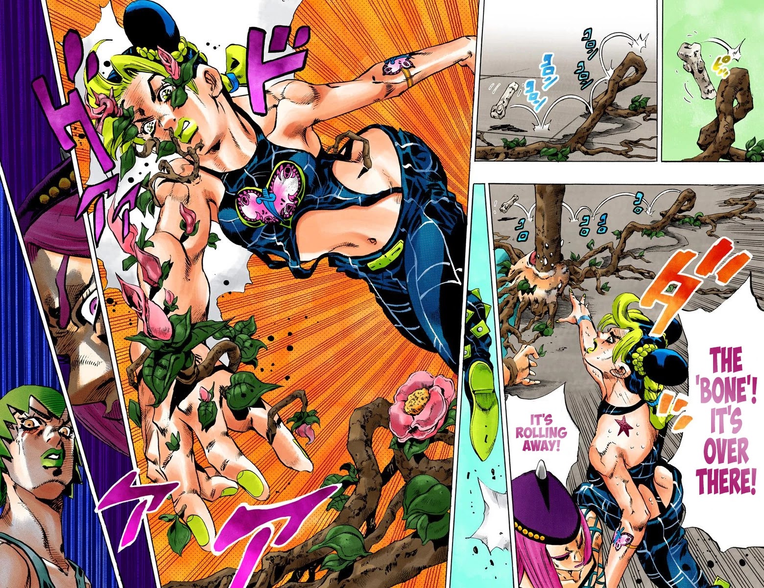 JoJo's Bizarre Adventure Part 6 - Stone Ocean (Official Colored) Chapter 77 page 10 - Chapter 77: A Green Birth Part 2