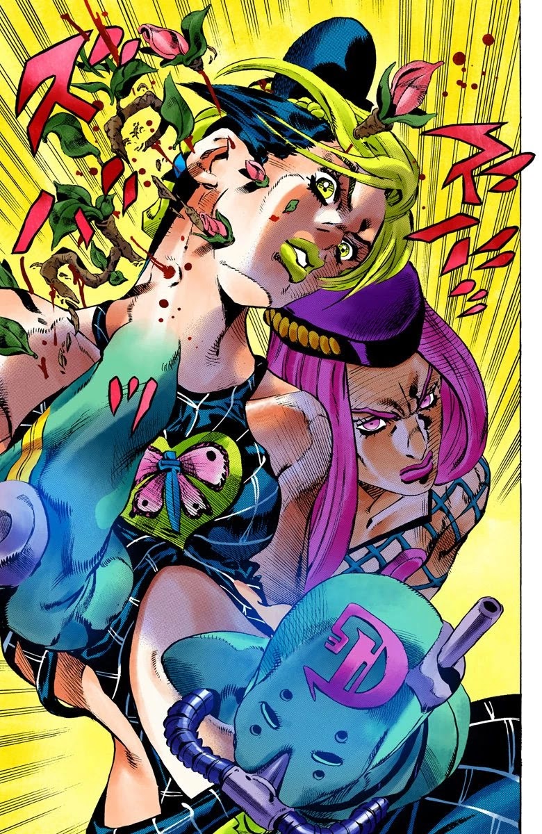 JoJo's Bizarre Adventure Part 6 - Stone Ocean (Official Colored) Chapter 77 page 12 - Chapter 77: A Green Birth Part 2