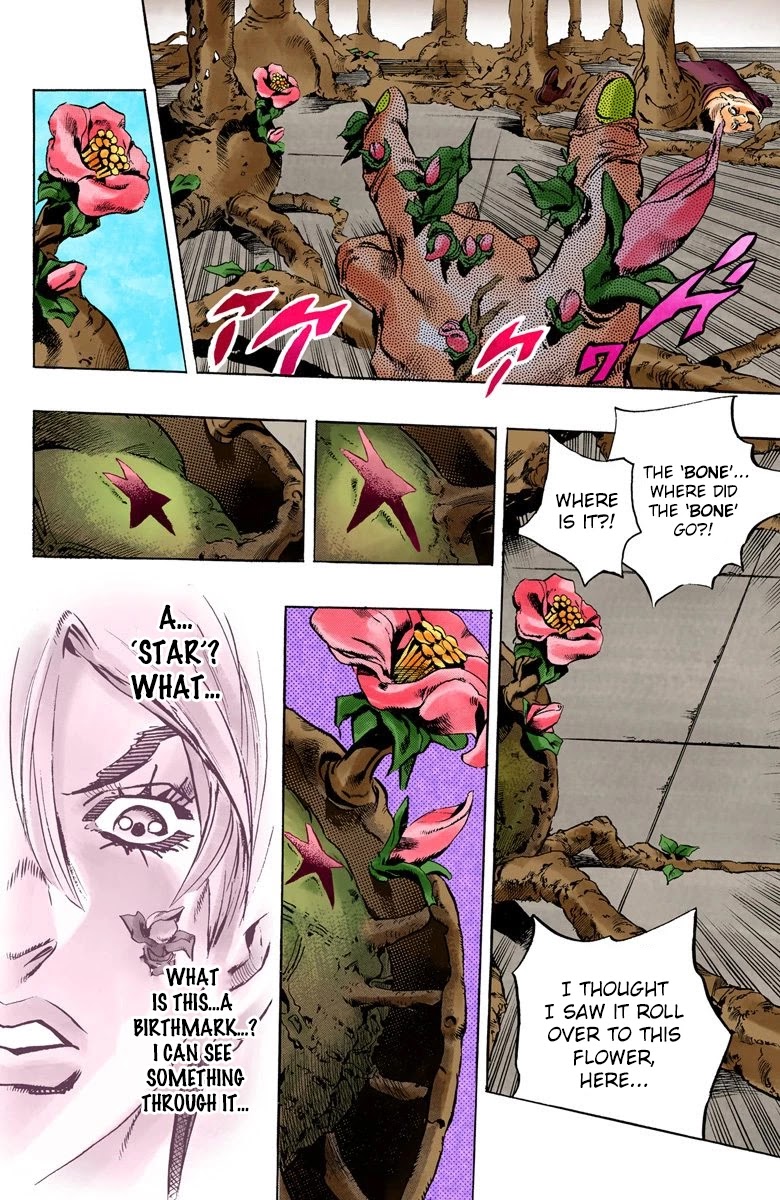JoJo's Bizarre Adventure Part 6 - Stone Ocean (Official Colored) Chapter 77 page 18 - Chapter 77: A Green Birth Part 2