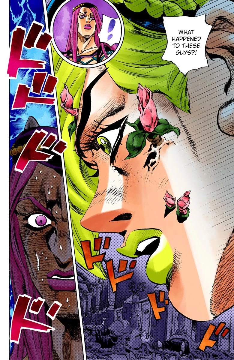JoJo's Bizarre Adventure Part 6 - Stone Ocean (Official Colored) Chapter 77 page 4 - Chapter 77: A Green Birth Part 2