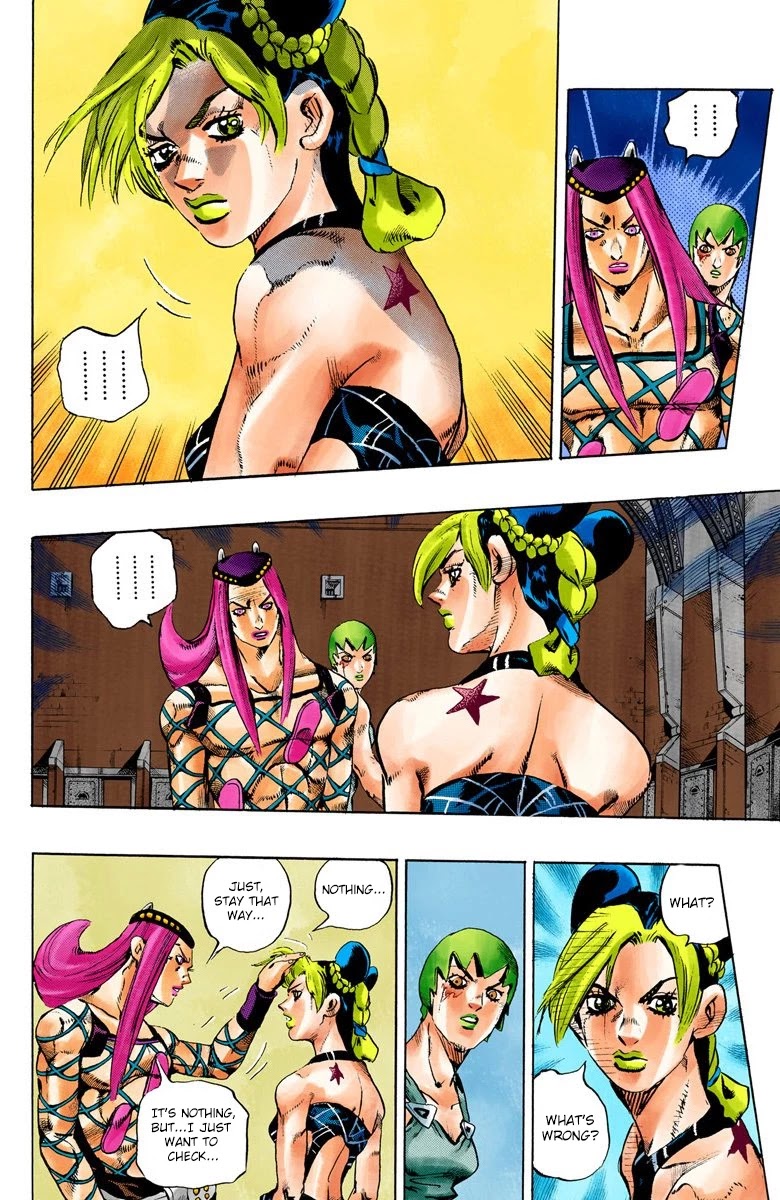 JoJo's Bizarre Adventure Part 6 - Stone Ocean (Official Colored) Chapter 77 page 6 - Chapter 77: A Green Birth Part 2