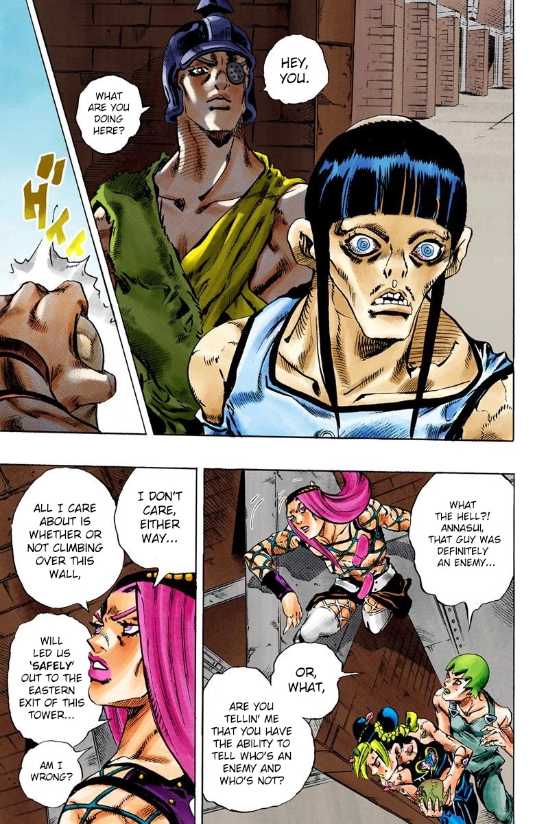 JoJo's Bizarre Adventure Part 6 - Stone Ocean (Official Colored) Chapter 78 page 13 - Chapter 78: Yo-Yo-Ma Is Coming! Part 1