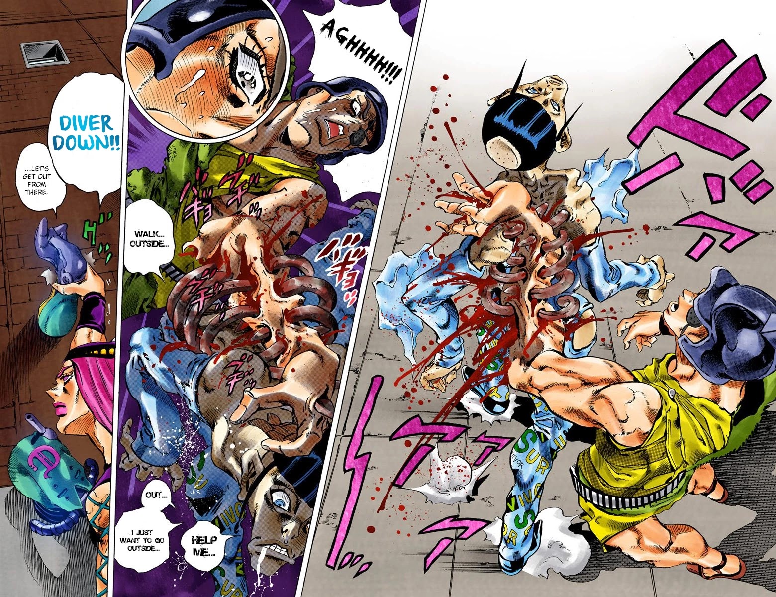 JoJo's Bizarre Adventure Part 6 - Stone Ocean (Official Colored) Chapter 78 page 16 - Chapter 78: Yo-Yo-Ma Is Coming! Part 1
