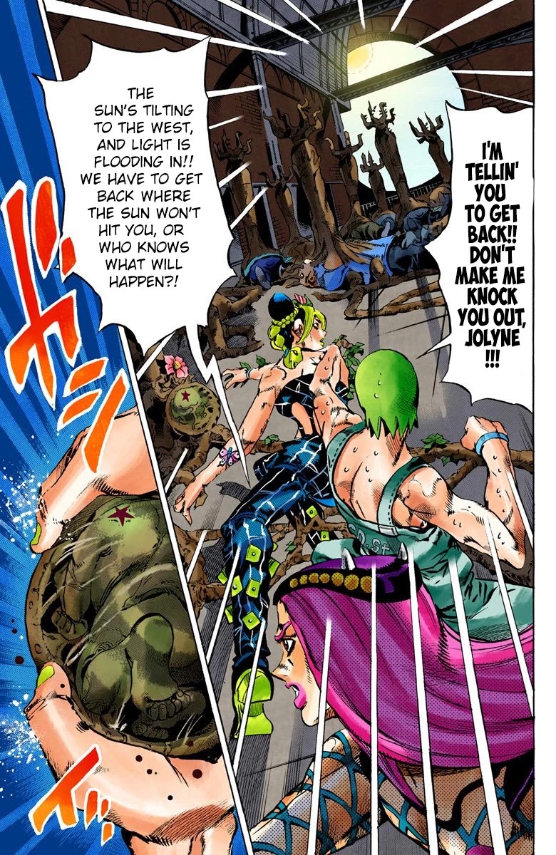 JoJo's Bizarre Adventure Part 6 - Stone Ocean (Official Colored) Chapter 78 page 5 - Chapter 78: Yo-Yo-Ma Is Coming! Part 1