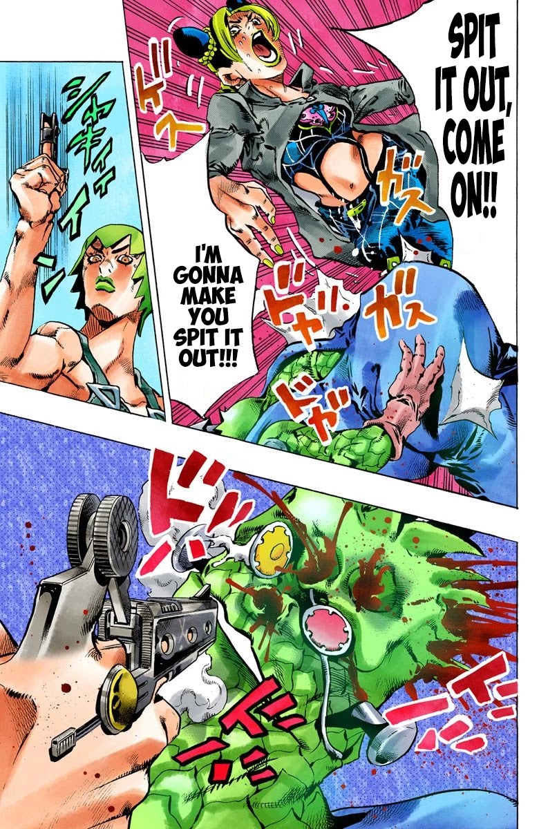 JoJo's Bizarre Adventure Part 6 - Stone Ocean (Official Colored) Chapter 79 page 11 - Chapter 79: Yo-Yo-Ma Is Coming! Part 2
