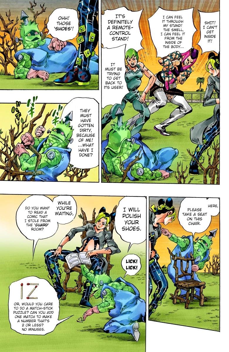 JoJo's Bizarre Adventure Part 6 - Stone Ocean (Official Colored) Chapter 79 page 13 - Chapter 79: Yo-Yo-Ma Is Coming! Part 2