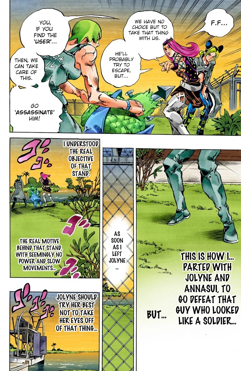 JoJo's Bizarre Adventure Part 6 - Stone Ocean (Official Colored) Chapter 79 page 18 - Chapter 79: Yo-Yo-Ma Is Coming! Part 2