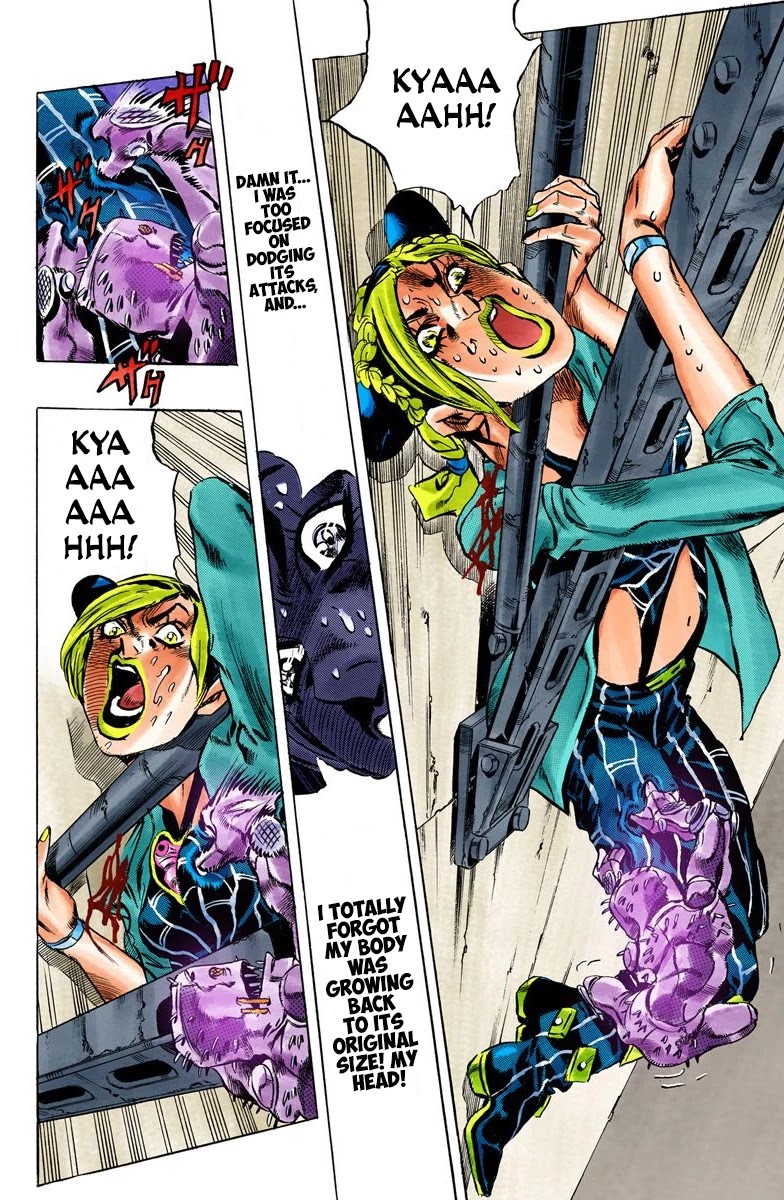JoJo's Bizarre Adventure Part 6 - Stone Ocean (Official Colored) Chapter 8 page 14 - Chapter 8: Stone Free Part 1