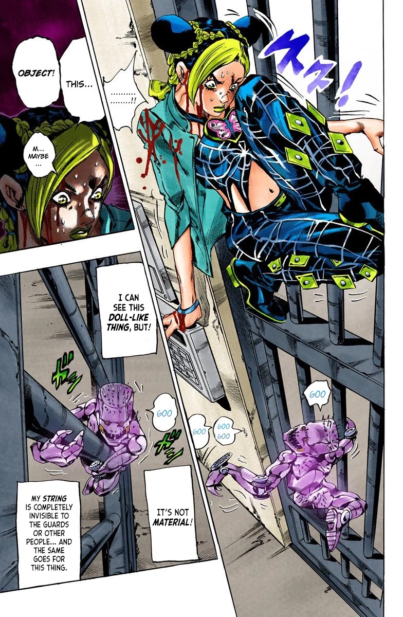 JoJo's Bizarre Adventure Part 6 - Stone Ocean (Official Colored) Chapter 8 page 7 - Chapter 8: Stone Free Part 1