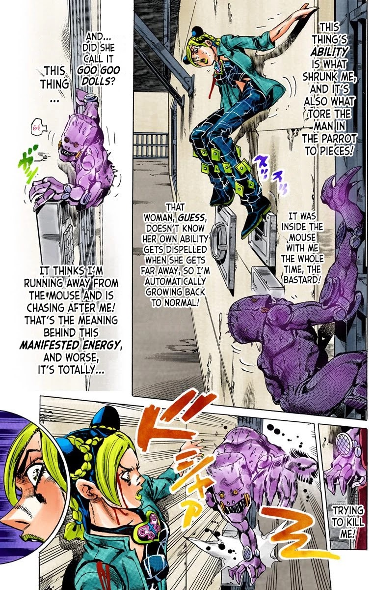 JoJo's Bizarre Adventure Part 6 - Stone Ocean (Official Colored) Chapter 8 page 9 - Chapter 8: Stone Free Part 1