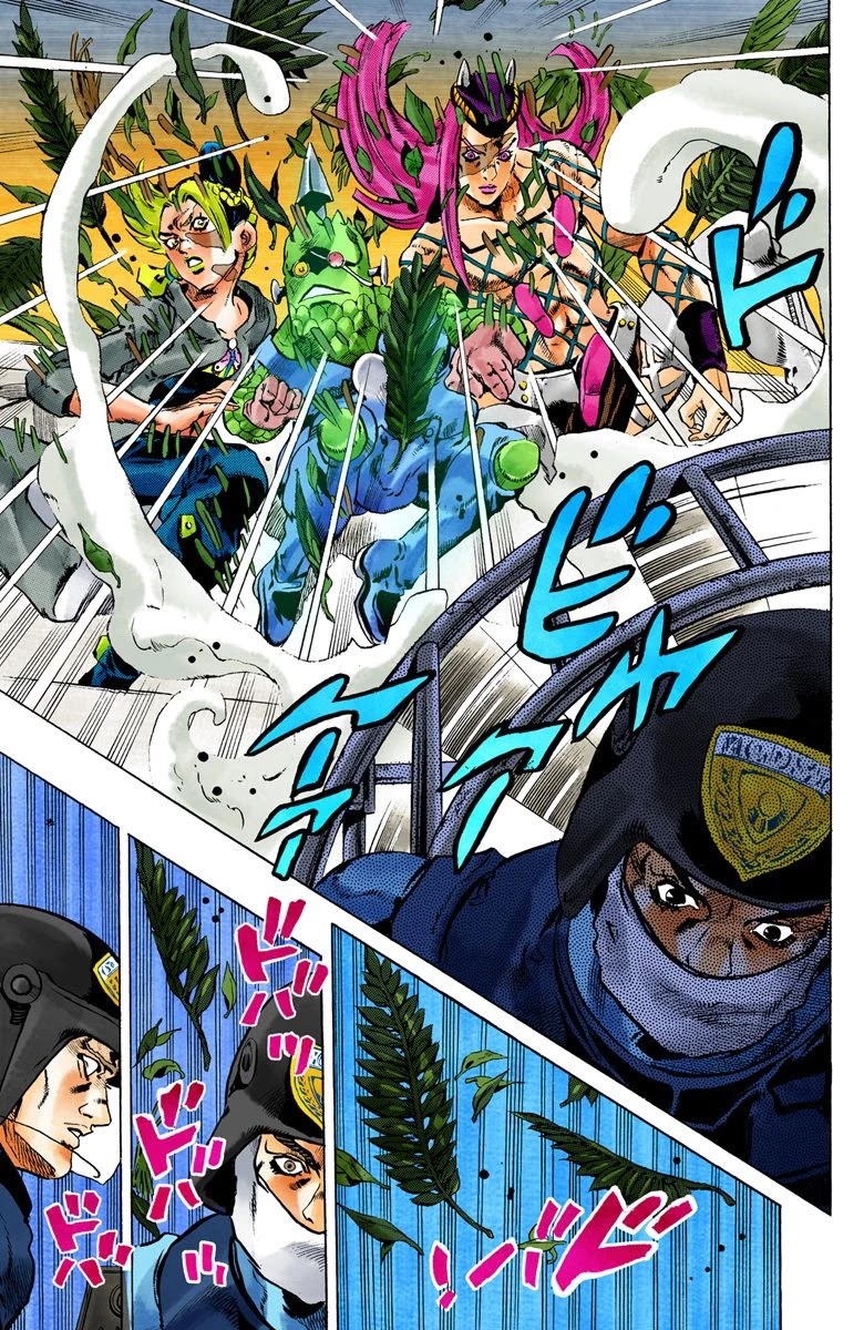 JoJo's Bizarre Adventure Part 6 - Stone Ocean (Official Colored) Chapter 80 page 14 - Chapter 80: Yo-Yo-Ma Is Coming! Part 3