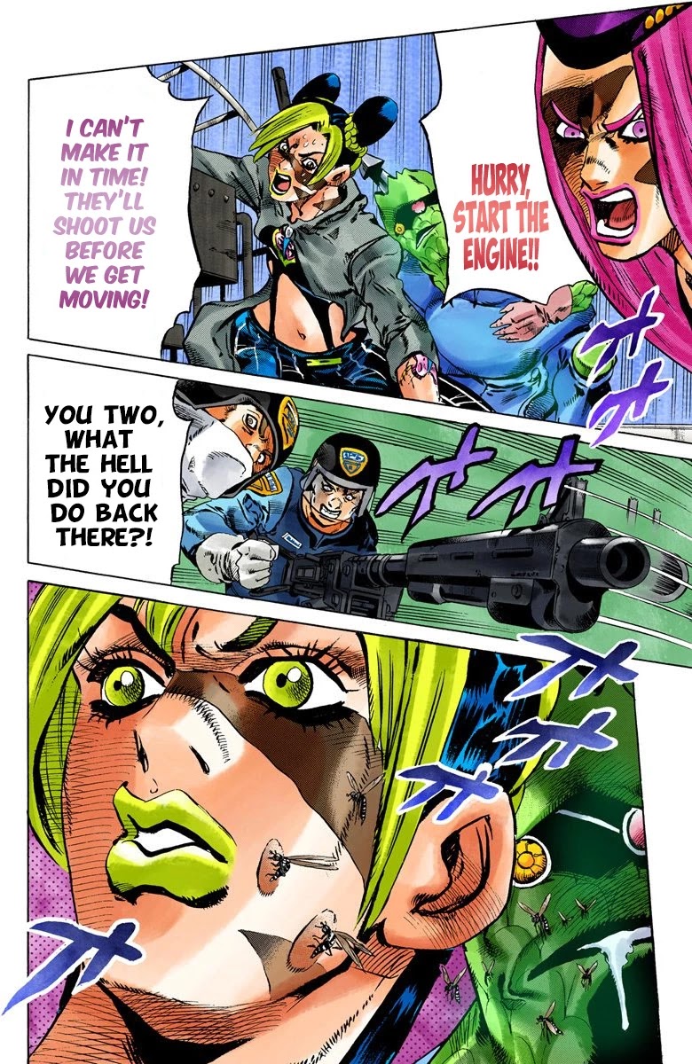 JoJo's Bizarre Adventure Part 6 - Stone Ocean (Official Colored) Chapter 80 page 17 - Chapter 80: Yo-Yo-Ma Is Coming! Part 3