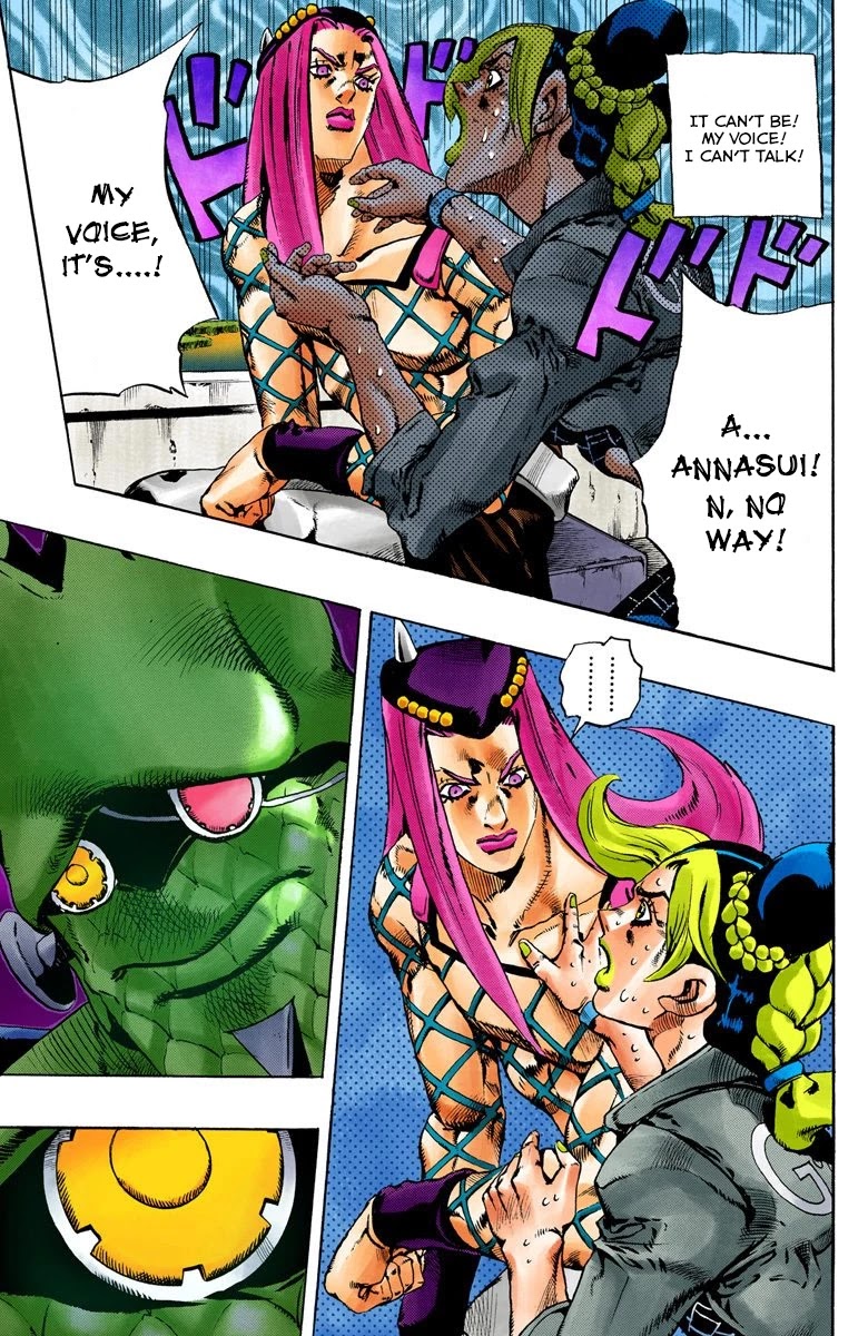 JoJo's Bizarre Adventure Part 6 - Stone Ocean (Official Colored) Chapter 81 page 12 - Chapter 81: Yo-Yo-Ma Is Coming! Part 4