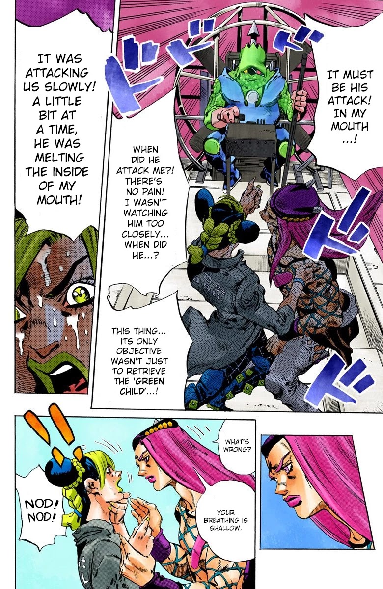 JoJo's Bizarre Adventure Part 6 - Stone Ocean (Official Colored) Chapter 81 page 13 - Chapter 81: Yo-Yo-Ma Is Coming! Part 4