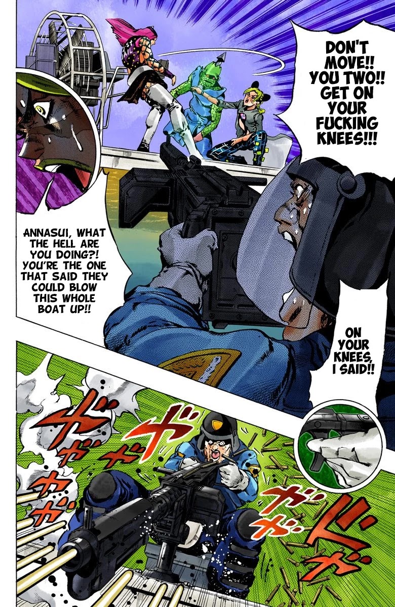 JoJo's Bizarre Adventure Part 6 - Stone Ocean (Official Colored) Chapter 81 page 3 - Chapter 81: Yo-Yo-Ma Is Coming! Part 4