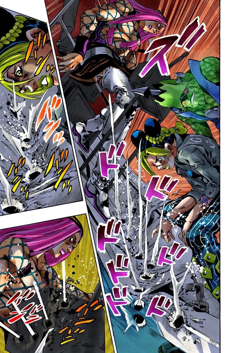 JoJo's Bizarre Adventure Part 6 - Stone Ocean (Official Colored) Chapter 81 page 4 - Chapter 81: Yo-Yo-Ma Is Coming! Part 4