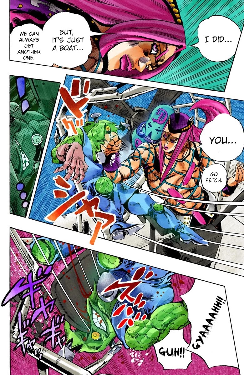 JoJo's Bizarre Adventure Part 6 - Stone Ocean (Official Colored) Chapter 81 page 5 - Chapter 81: Yo-Yo-Ma Is Coming! Part 4