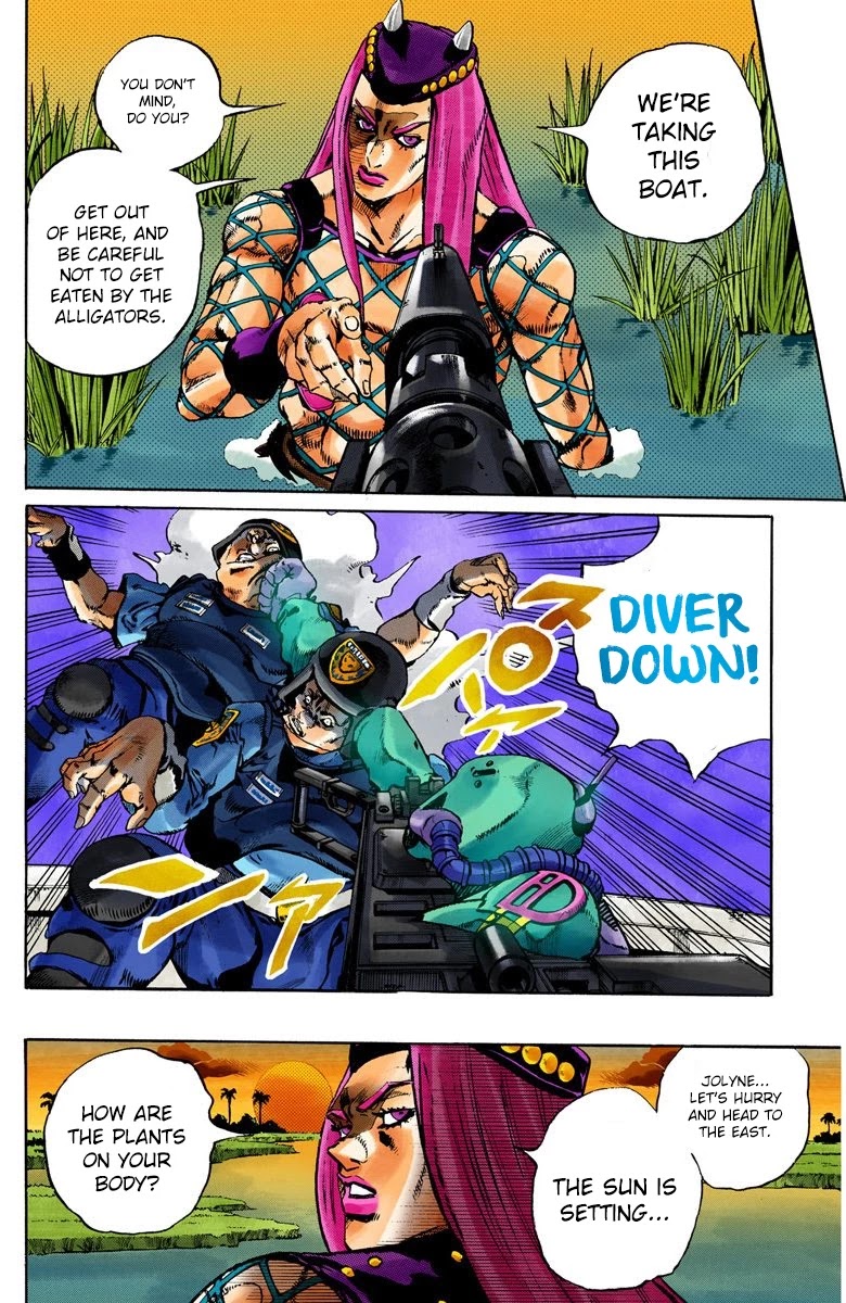 JoJo's Bizarre Adventure Part 6 - Stone Ocean (Official Colored) Chapter 81 page 7 - Chapter 81: Yo-Yo-Ma Is Coming! Part 4