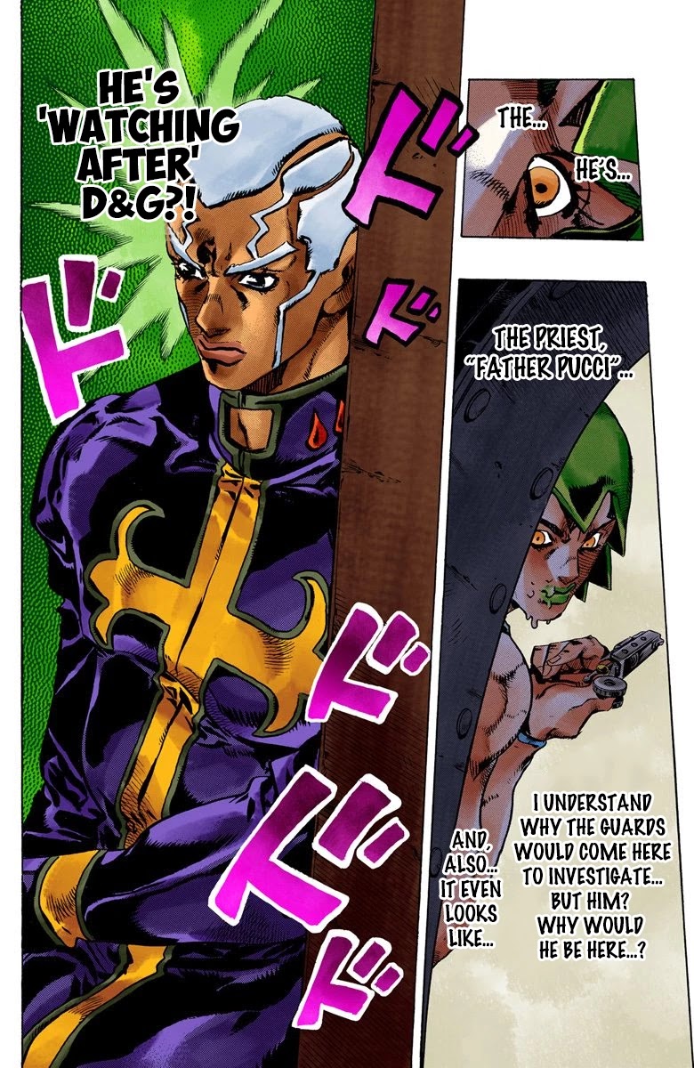 JoJo's Bizarre Adventure Part 6 - Stone Ocean (Official Colored) Chapter 82 page 14 - Chapter 82: Yo-Yo-Ma Is Coming! Part 5