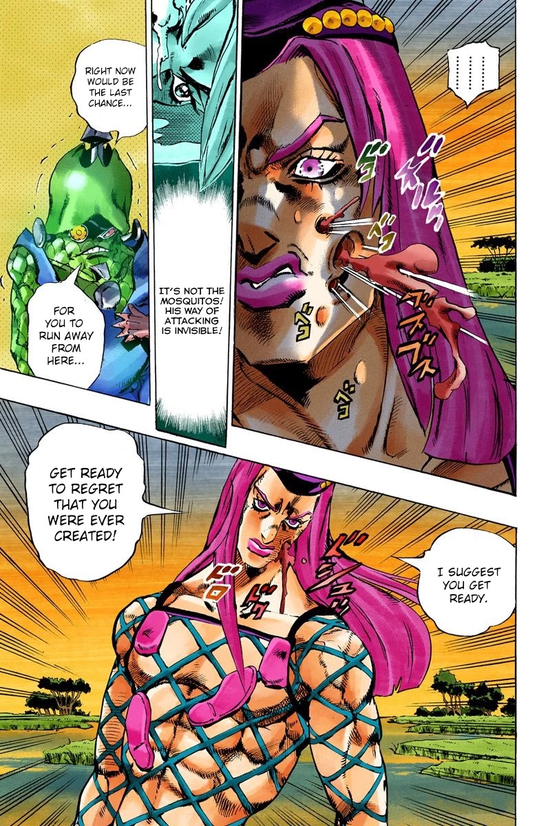 JoJo's Bizarre Adventure Part 6 - Stone Ocean (Official Colored) Chapter 82 page 17 - Chapter 82: Yo-Yo-Ma Is Coming! Part 5