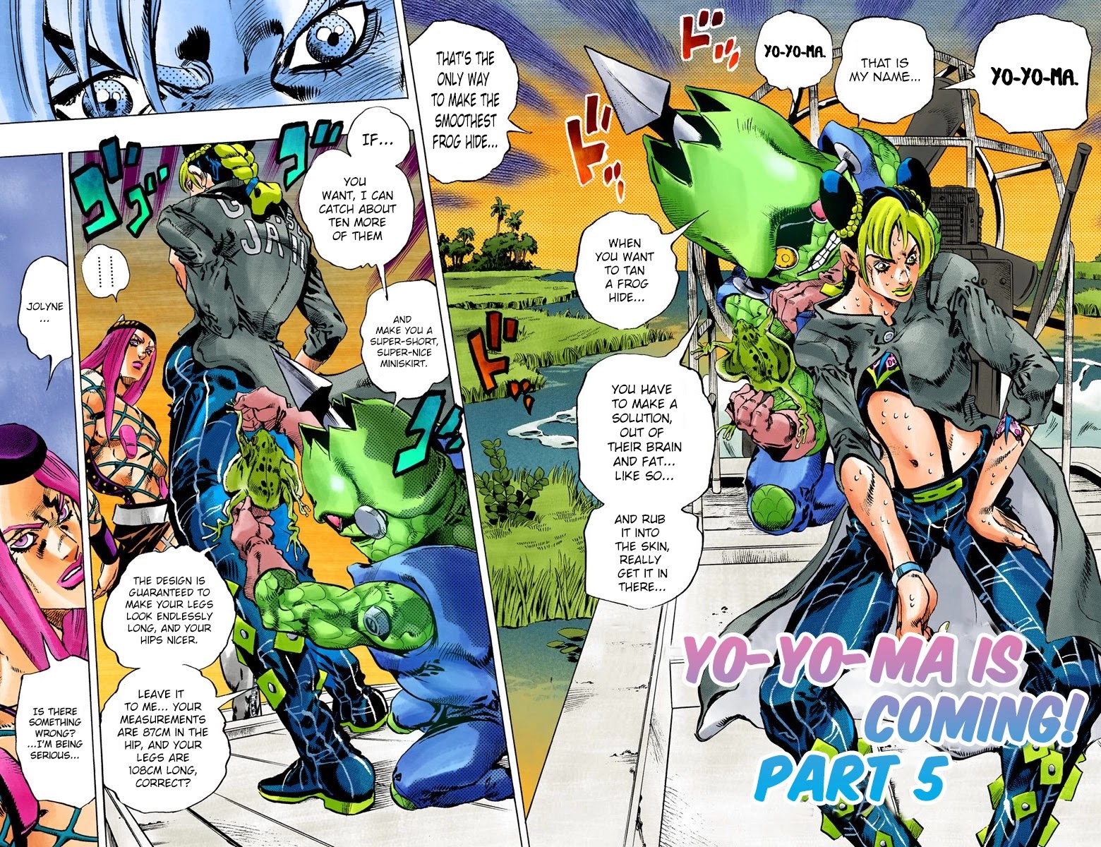 JoJo's Bizarre Adventure Part 6 - Stone Ocean (Official Colored) Chapter 82 page 3 - Chapter 82: Yo-Yo-Ma Is Coming! Part 5