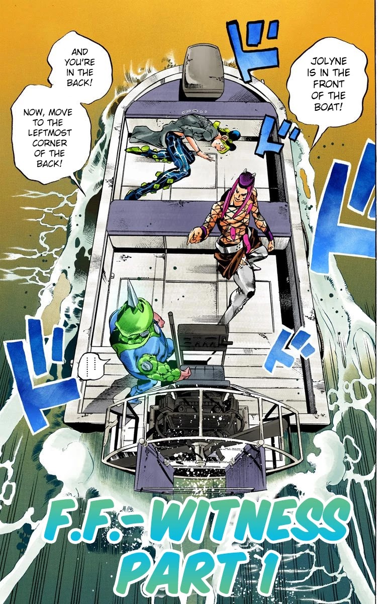 JoJo's Bizarre Adventure Part 6 - Stone Ocean (Official Colored) Chapter 83 page 2 - Chapter 83: F.F. - Witness Part 1
