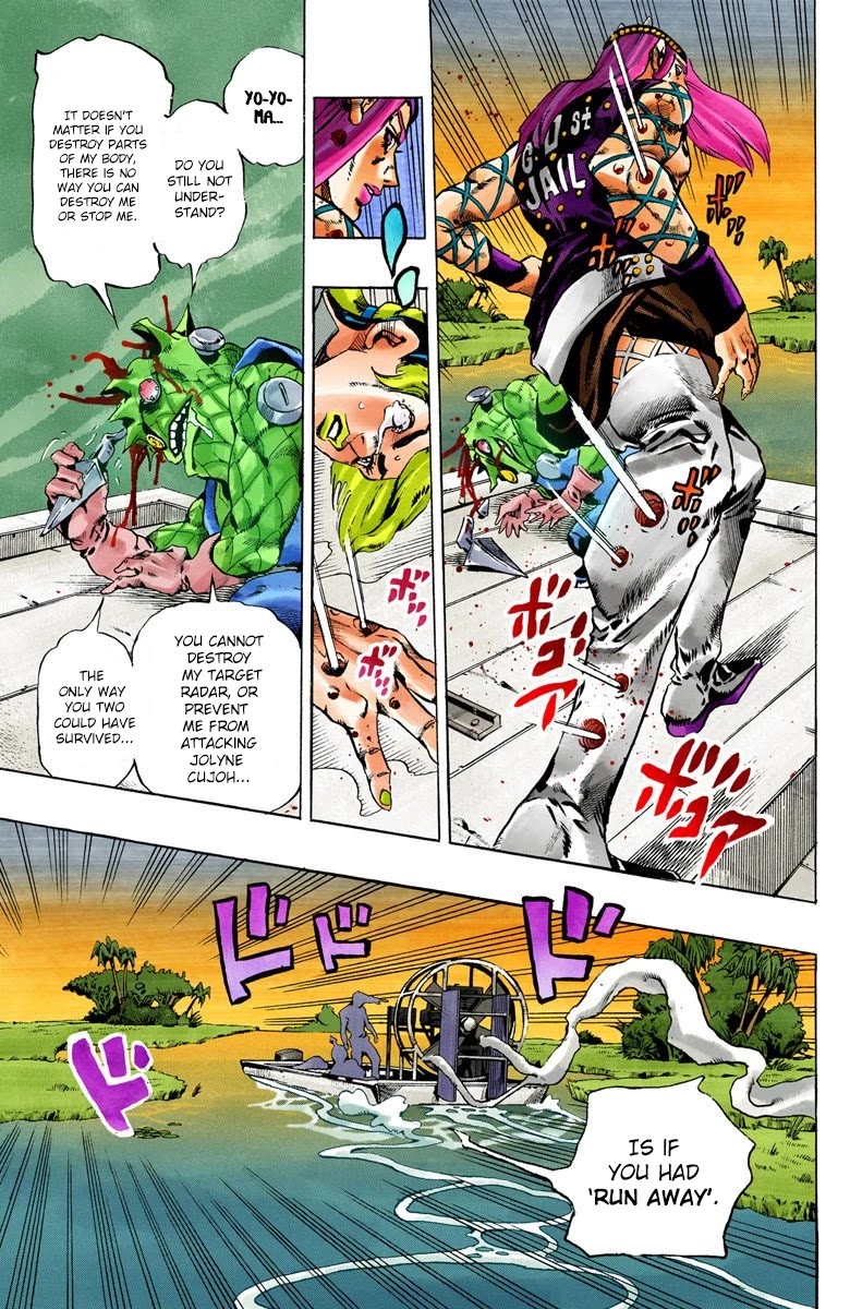 JoJo's Bizarre Adventure Part 6 - Stone Ocean (Official Colored) Chapter 83 page 8 - Chapter 83: F.F. - Witness Part 1