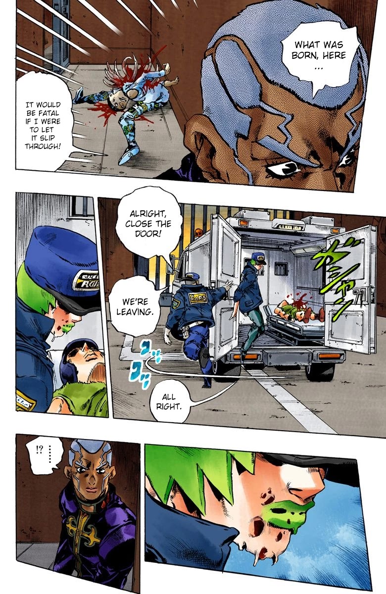 JoJo's Bizarre Adventure Part 6 - Stone Ocean (Official Colored) Chapter 84 page 11 - Chapter 84: F.F. - Witness Part 2