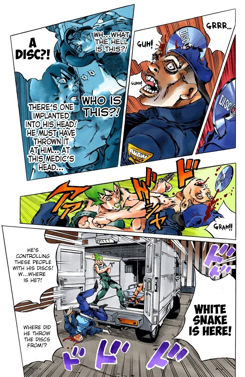 JoJo's Bizarre Adventure Part 6 - Stone Ocean (Official Colored) Chapter 84 page 17 - Chapter 84: F.F. - Witness Part 2