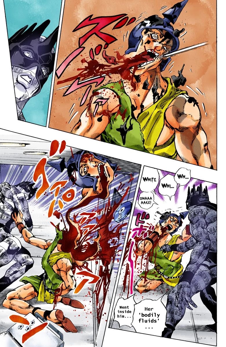 JoJo's Bizarre Adventure Part 6 - Stone Ocean (Official Colored) Chapter 85 page 12 - Chapter 85: Awaken Part 1
