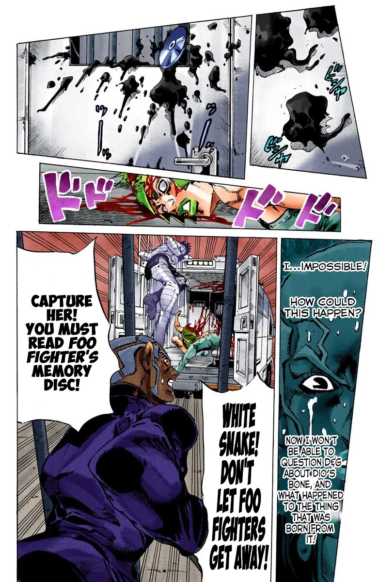 JoJo's Bizarre Adventure Part 6 - Stone Ocean (Official Colored) Chapter 85 page 13 - Chapter 85: Awaken Part 1