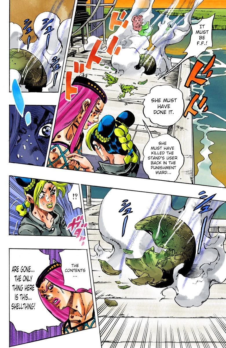 JoJo's Bizarre Adventure Part 6 - Stone Ocean (Official Colored) Chapter 85 page 15 - Chapter 85: Awaken Part 1