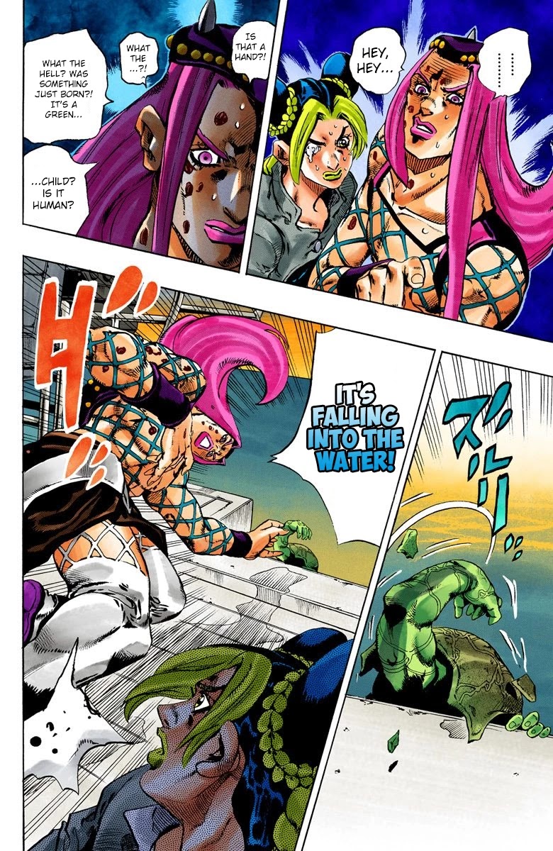JoJo's Bizarre Adventure Part 6 - Stone Ocean (Official Colored) Chapter 85 page 17 - Chapter 85: Awaken Part 1