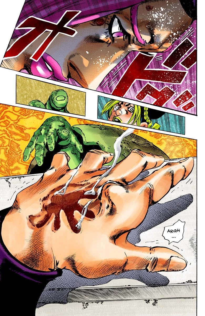 JoJo's Bizarre Adventure Part 6 - Stone Ocean (Official Colored) Chapter 85 page 18 - Chapter 85: Awaken Part 1