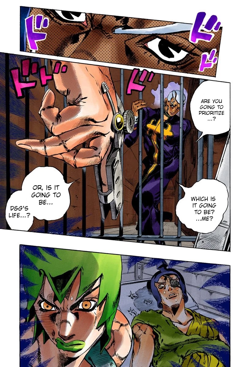 JoJo's Bizarre Adventure Part 6 - Stone Ocean (Official Colored) Chapter 85 page 6 - Chapter 85: Awaken Part 1