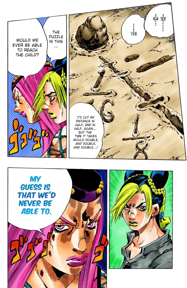 JoJo's Bizarre Adventure Part 6 - Stone Ocean (Official Colored) Chapter 86 page 17 - Chapter 86: Awaken Part 2