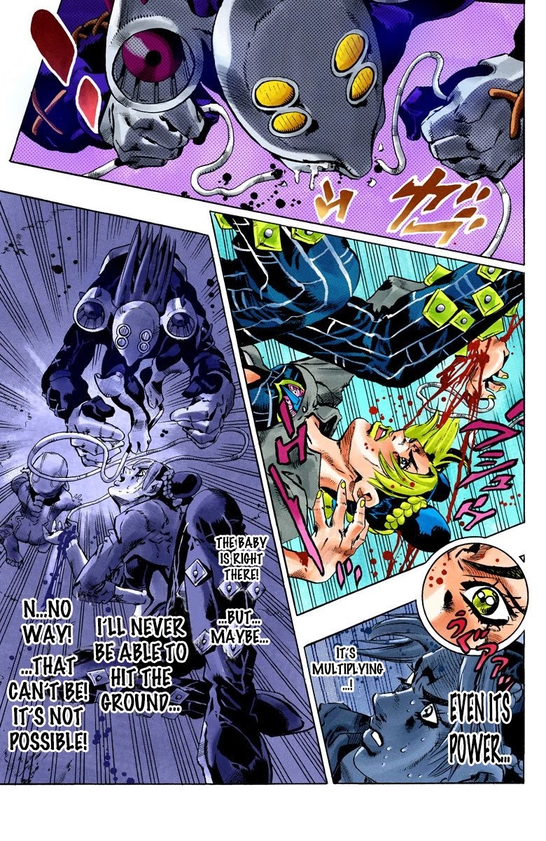 JoJo's Bizarre Adventure Part 6 - Stone Ocean (Official Colored) Chapter 87 page 19 - Chapter 87: Awaken Part 3
