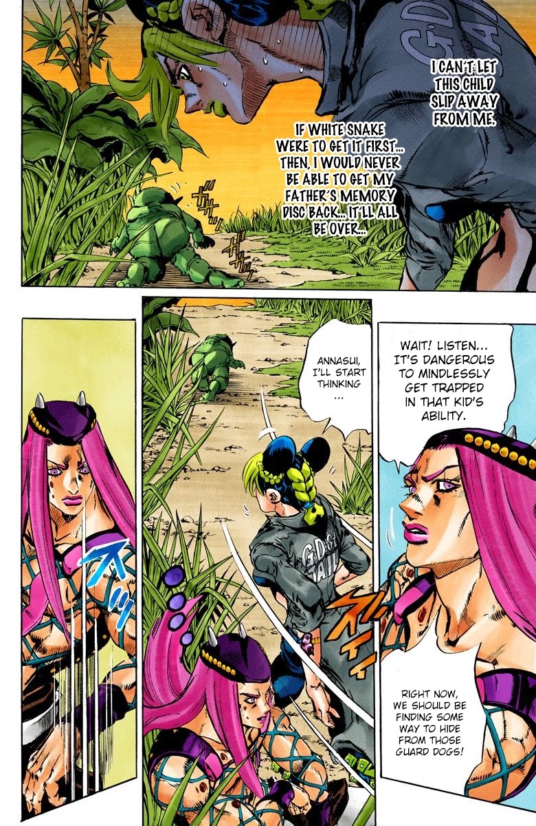 JoJo's Bizarre Adventure Part 6 - Stone Ocean (Official Colored) Chapter 87 page 5 - Chapter 87: Awaken Part 3