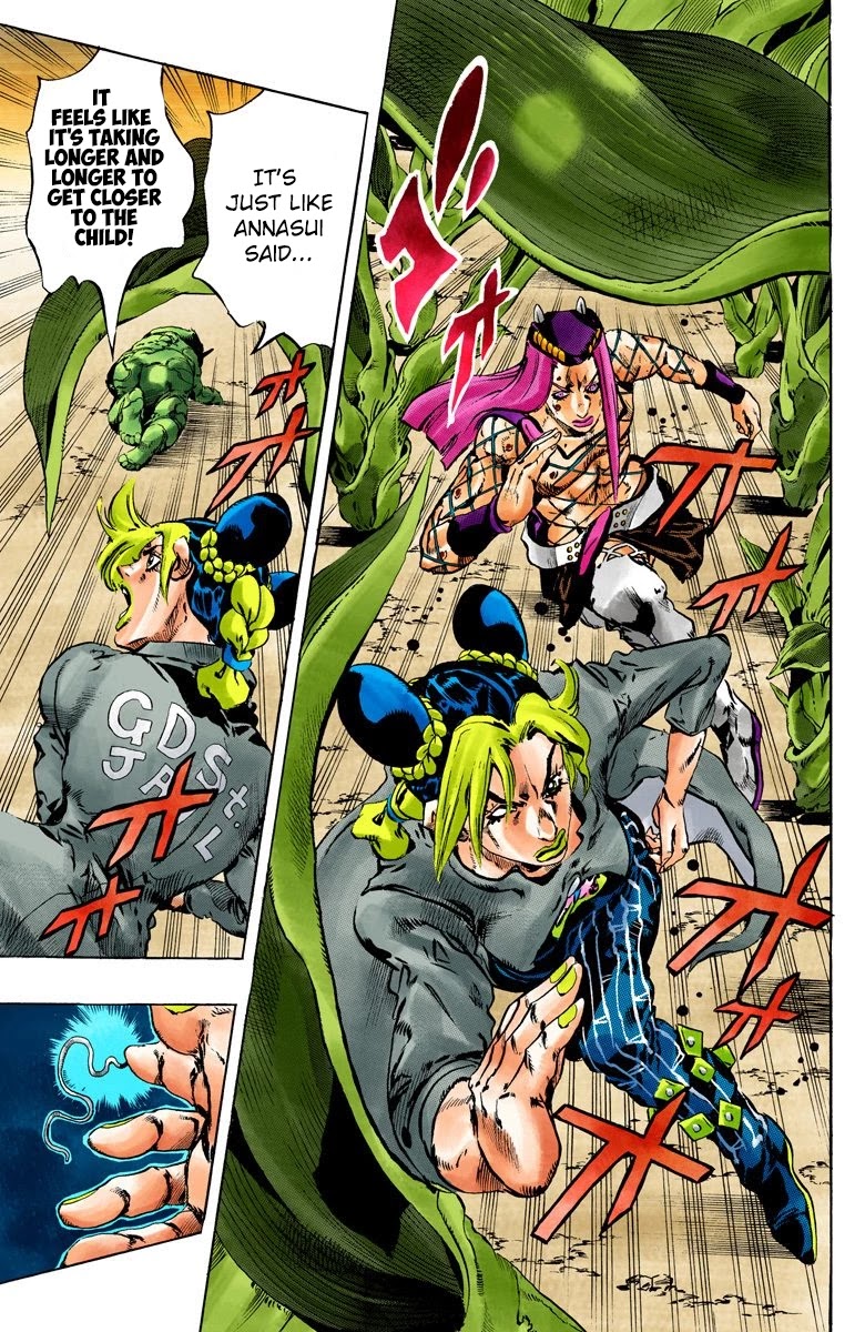 JoJo's Bizarre Adventure Part 6 - Stone Ocean (Official Colored) Chapter 87 page 8 - Chapter 87: Awaken Part 3