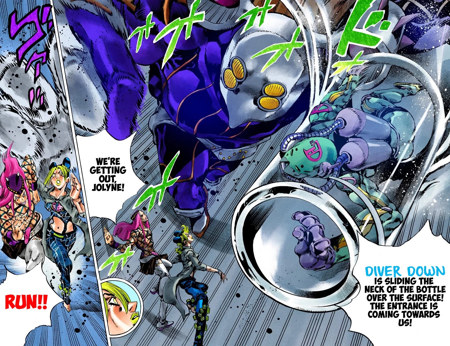 JoJo's Bizarre Adventure Part 6 - Stone Ocean (Official Colored) Chapter 89 page 6 - Chapter 89: White Snake: Pursuer Part 1