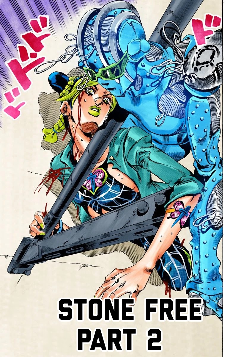 JoJo's Bizarre Adventure Part 6 - Stone Ocean (Official Colored) Chapter 9 page 2 - Chapter 9: Stone Free Part 2