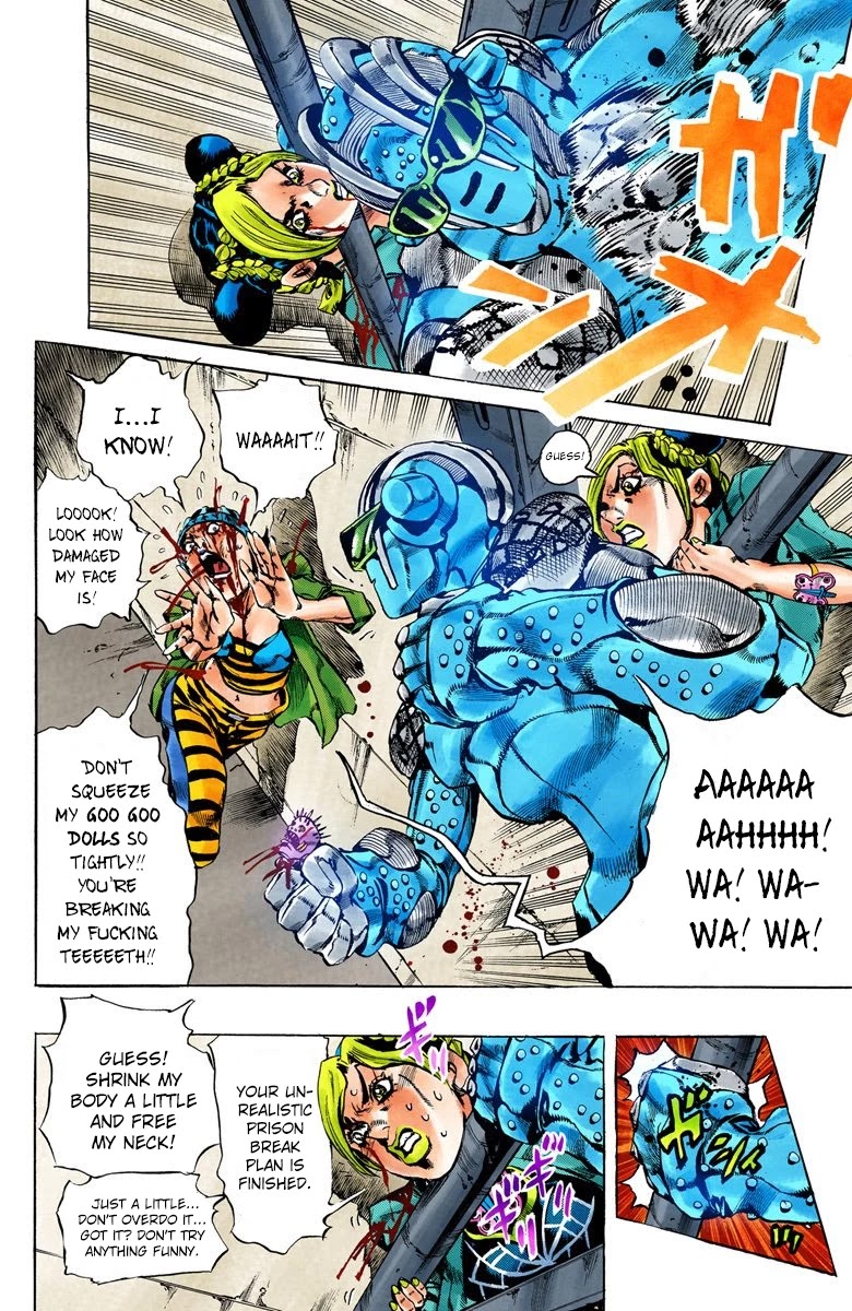 JoJo's Bizarre Adventure Part 6 - Stone Ocean (Official Colored) Chapter 9 page 5 - Chapter 9: Stone Free Part 2