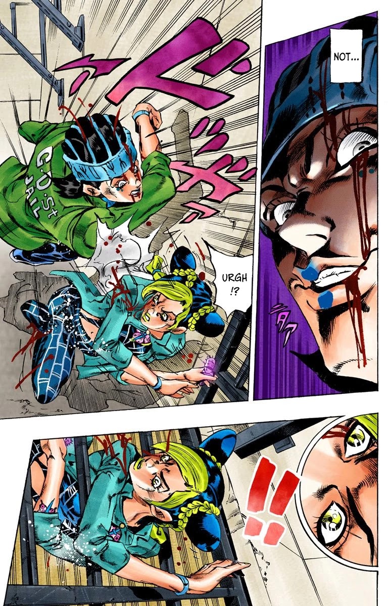 JoJo's Bizarre Adventure Part 6 - Stone Ocean (Official Colored) Chapter 9 page 8 - Chapter 9: Stone Free Part 2