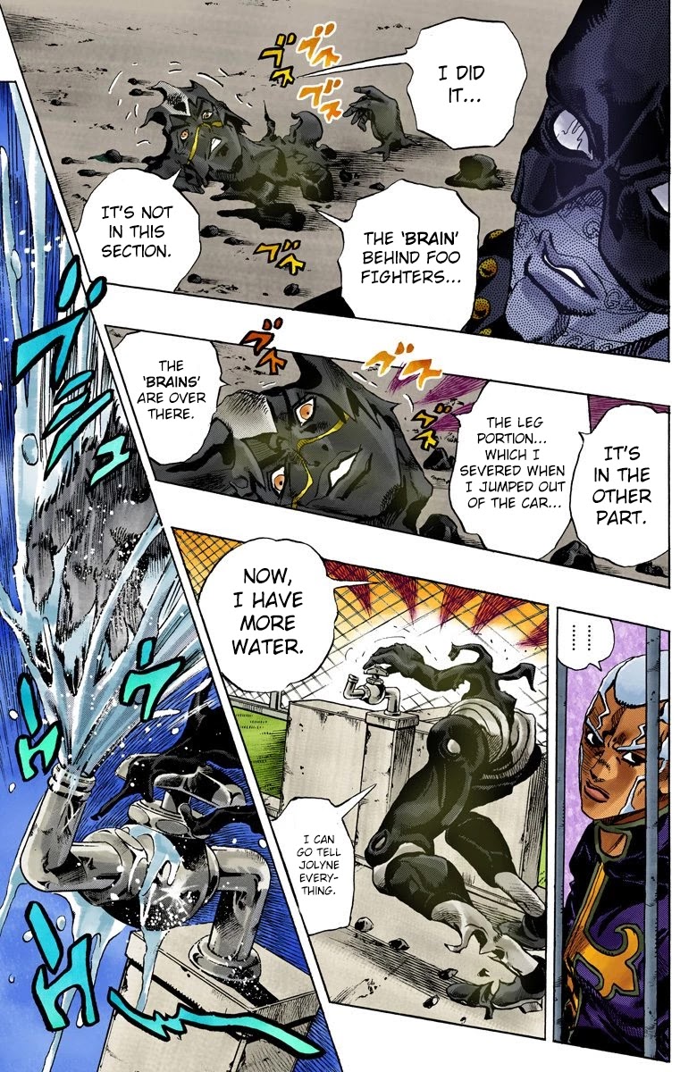 JoJo's Bizarre Adventure Part 6 - Stone Ocean (Official Colored) Chapter 90 page 13 - Chapter 90: White Snake: Pursuer Part 2
