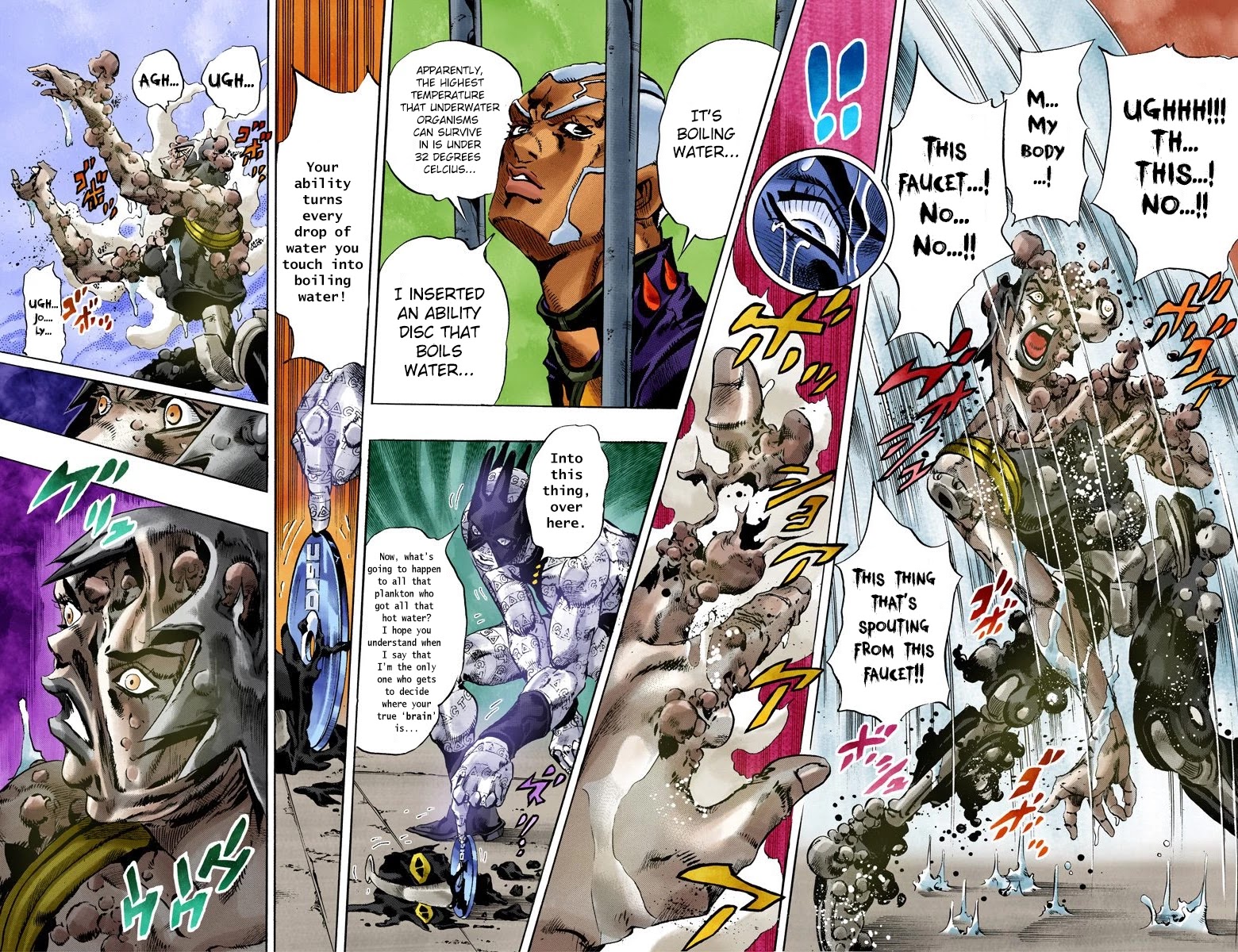 JoJo's Bizarre Adventure Part 6 - Stone Ocean (Official Colored) Chapter 90 page 16 - Chapter 90: White Snake: Pursuer Part 2