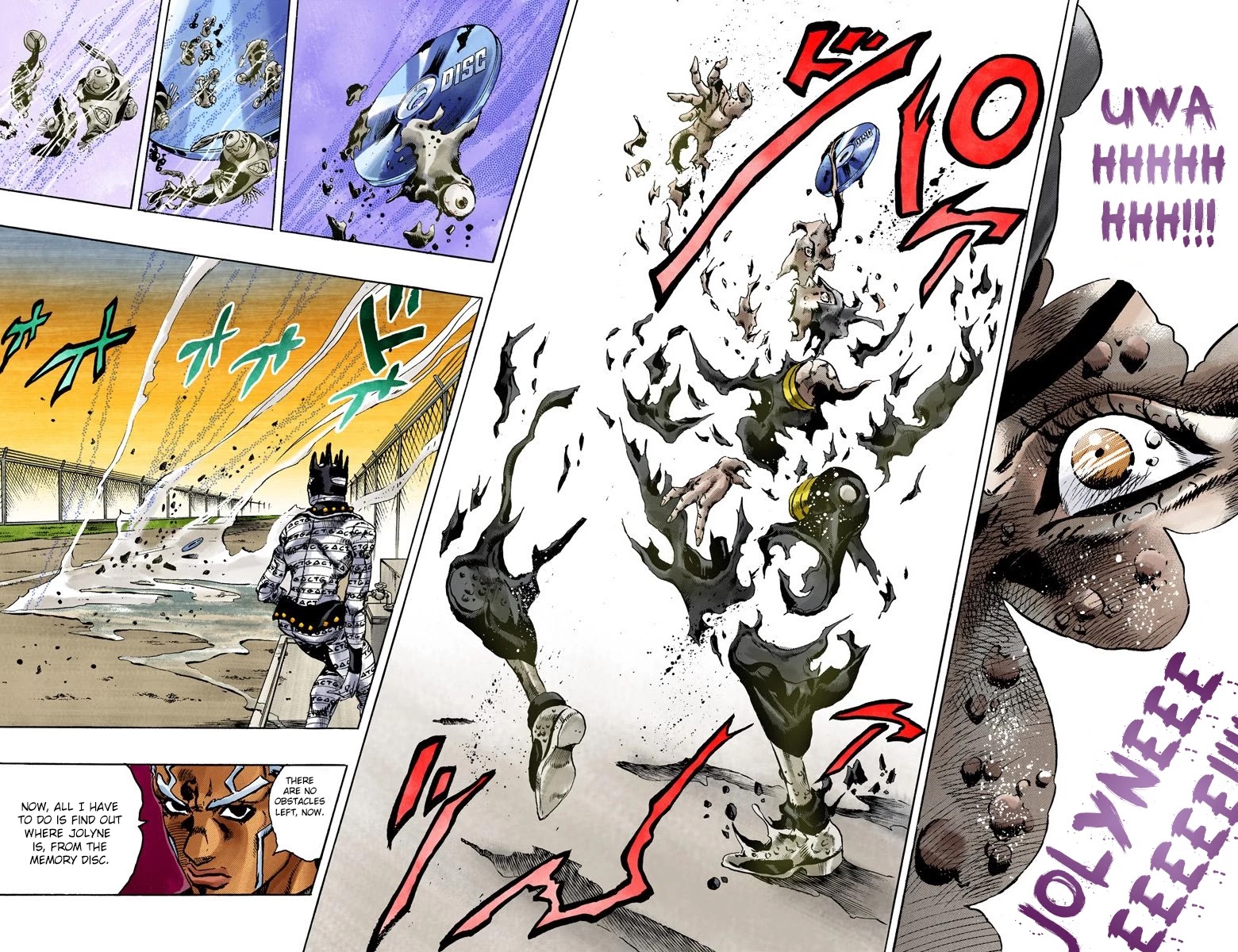 JoJo's Bizarre Adventure Part 6 - Stone Ocean (Official Colored) Chapter 90 page 17 - Chapter 90: White Snake: Pursuer Part 2