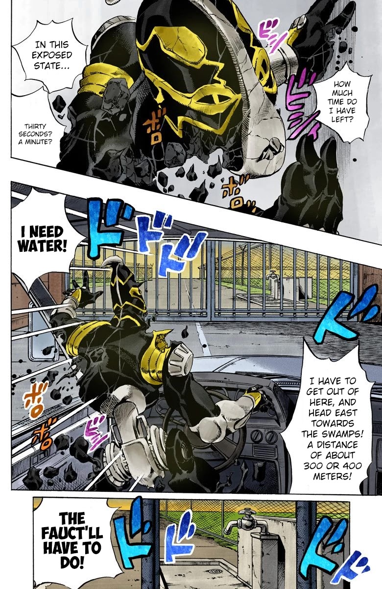 JoJo's Bizarre Adventure Part 6 - Stone Ocean (Official Colored) Chapter 90 page 2 - Chapter 90: White Snake: Pursuer Part 2