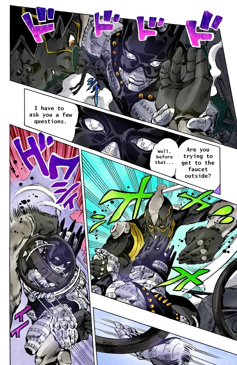 JoJo's Bizarre Adventure Part 6 - Stone Ocean (Official Colored) Chapter 90 page 4 - Chapter 90: White Snake: Pursuer Part 2