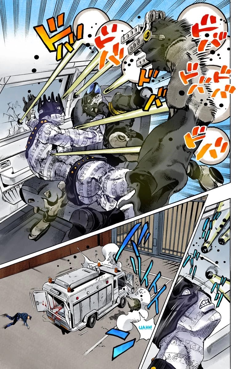 JoJo's Bizarre Adventure Part 6 - Stone Ocean (Official Colored) Chapter 90 page 7 - Chapter 90: White Snake: Pursuer Part 2